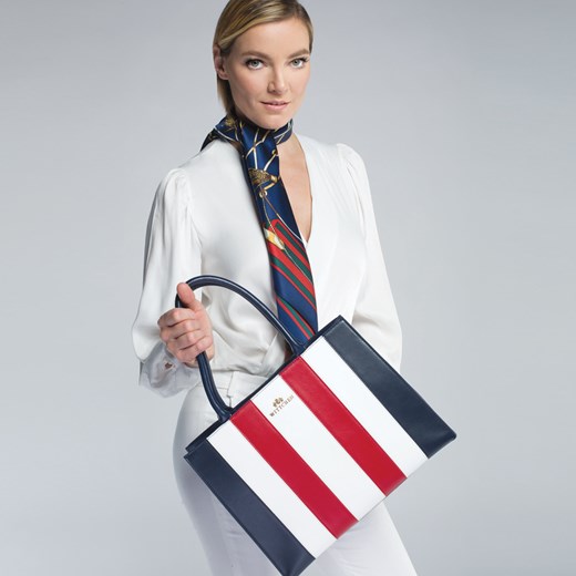Shopper bag Wittchen duża wielokolorowa elegancka na ramię 