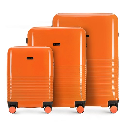 Pomarańczowy walizka Wittchen 