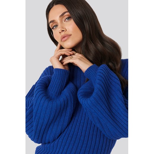 Sweter damski niebieski NA-KD 