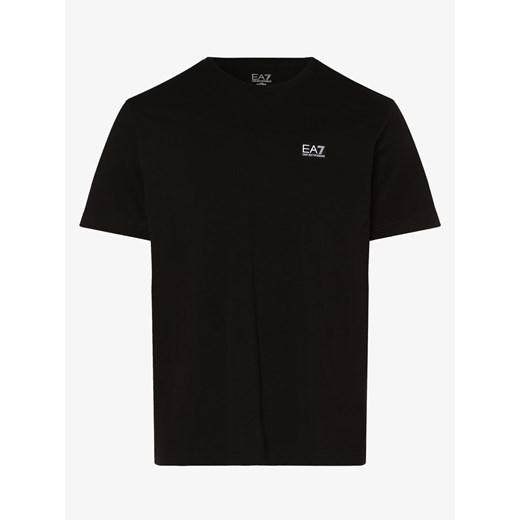 T-shirt męski czarny z krótkim rękawem gładki 