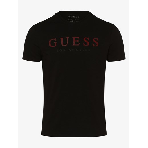 T-shirt męski Guess Jeans czarny z krótkimi rękawami 
