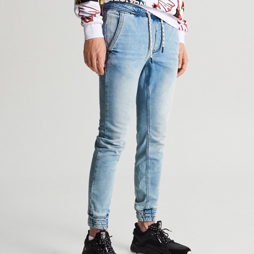 Cropp jeansy męskie bez wzorów 