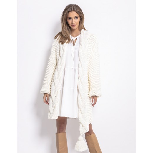 Sweter damski biały Fobya casual 