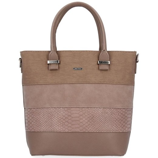 Shopper bag David Jones do ręki bez dodatków matowa