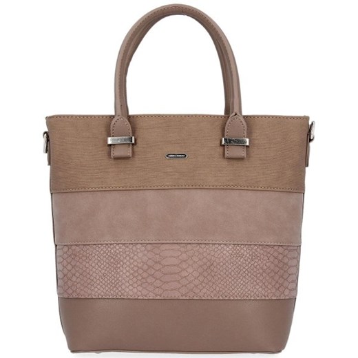 Shopper bag David Jones do ręki bez dodatków matowa 