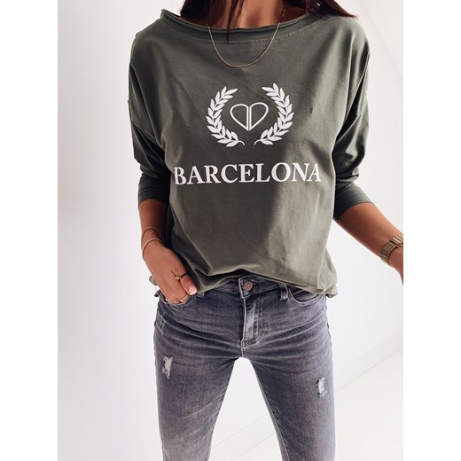 Bluzka Barcelona khaki | varlesca.pl   UNI VARLESCA