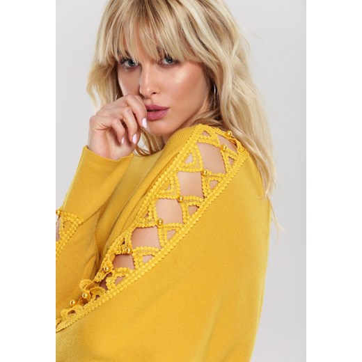 Żółty Sweter Olympia  Renee M/L Renee odzież