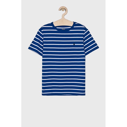 T-shirt chłopięce Polo Ralph Lauren niebieski z krótkimi rękawami 