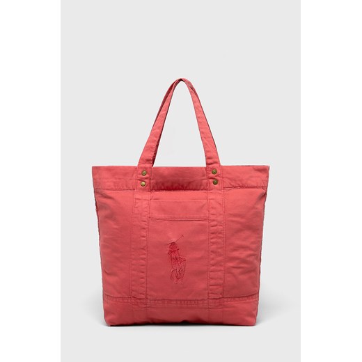Ralph Lauren shopper bag z bawełny 