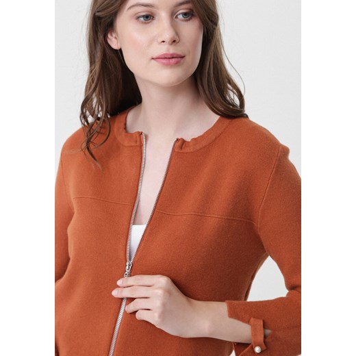 Sweter damski Born2be bez wzorów pomarańczowa 
