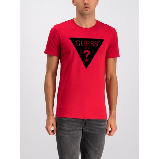 T-shirt męski czerwony Guess 