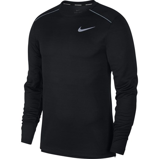 Czarna bluza sportowa Nike bez wzorów 