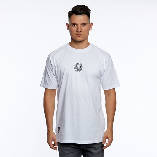 T-shirt męski Mass Denim biały z nadrukami 