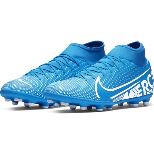 Nike Football buty sportowe męskie mercurial na wiosnę niebieskie wiązane 