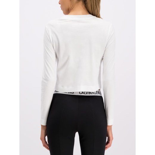 Bluzka damska Calvin Klein z długimi rękawami z napisem 