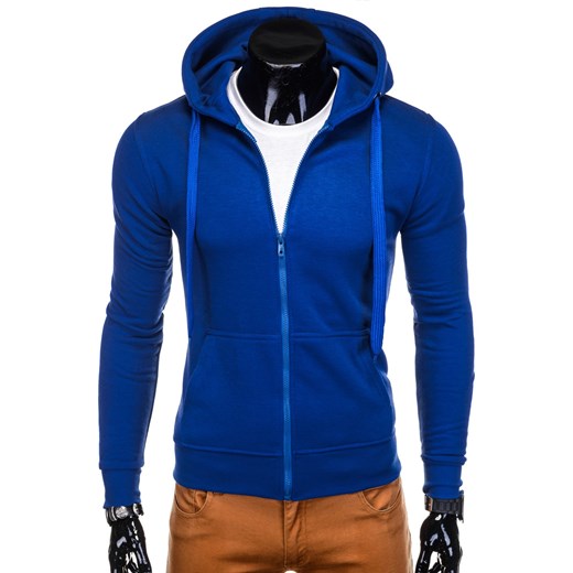 Bluza męska rozpinana z kapturem 895B - niebieska Edoti.com  XL 