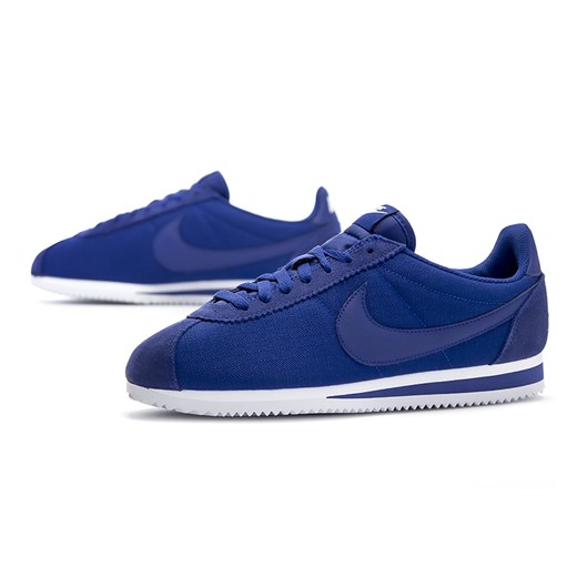 Buty sportowe męskie Nike cortez niebieskie sznurowane 