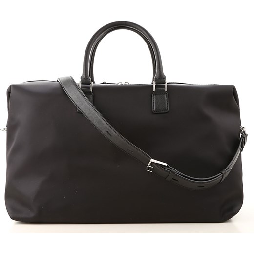 Shopper bag Karl Lagerfeld w stylu młodzieżowym z nadrukiem do ręki czarna duża 