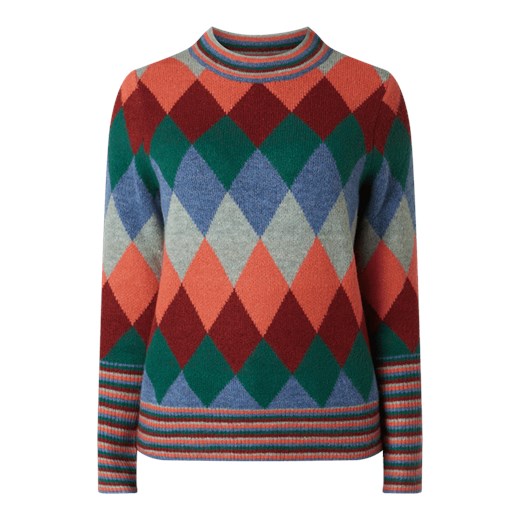 Sweter z wzorem w romby  Montego XL Peek&Cloppenburg 