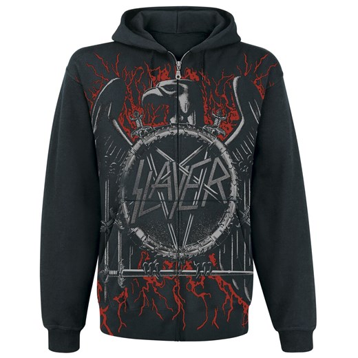 Slayer - Black Eagle - Bluza z kapturem rozpinana - czarny