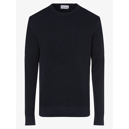 Sweter męski czarny Calvin Klein bez wzorów 