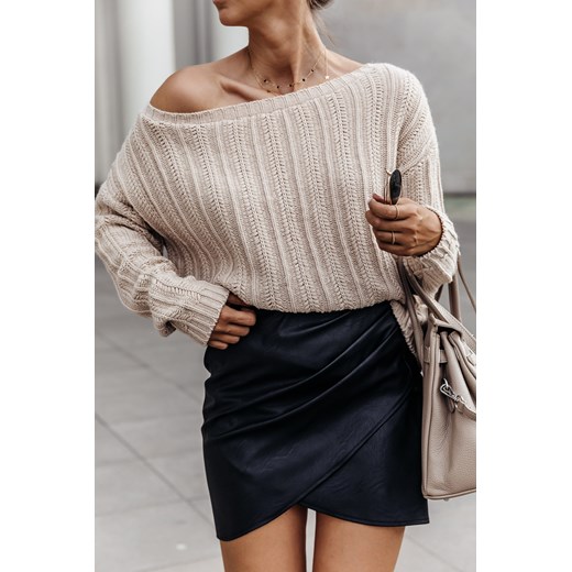 Sweter Mariss beige | varlesca.pl