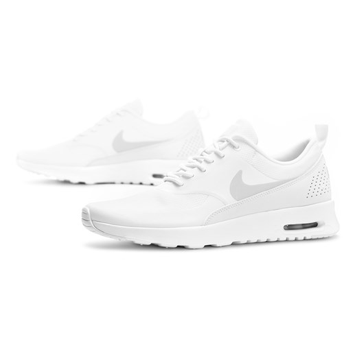 Buty sportowe męskie białe Nike z gumy sznurowane 