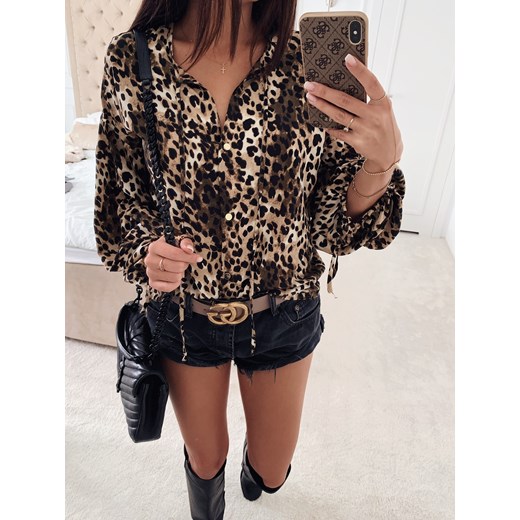 Bluzka Jerry leopard brown | varlesca.pl