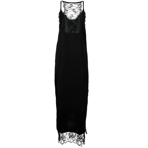 Sukienka Elegrina maxi bez wzorów na spacer z dekoltem v prosta 