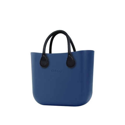 Shopper bag O Bag niebieska do ręki duża bez dodatków matowa 