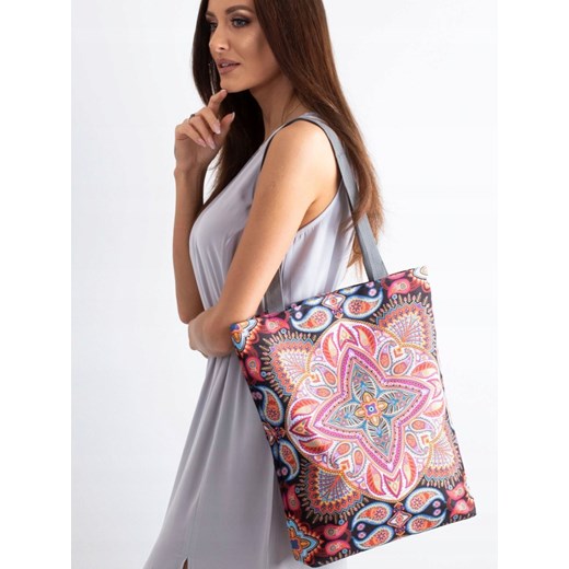 Lorenti shopper bag bez dodatków młodzieżowa na ramię z poliestru 