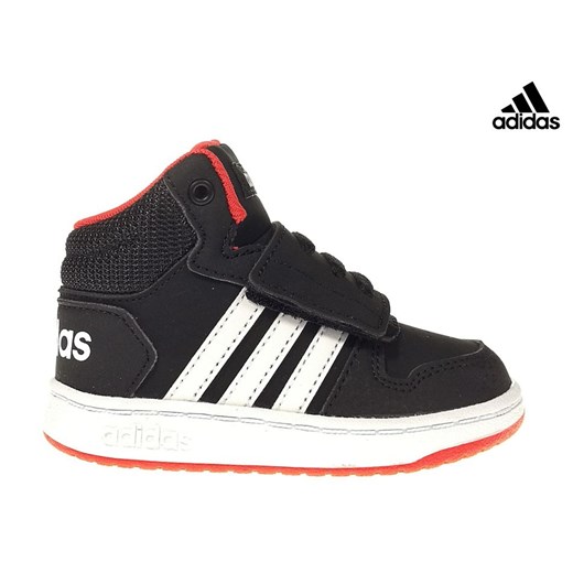 Buty sportowe dziecięce Adidas czarne na rzepy wiosenne 