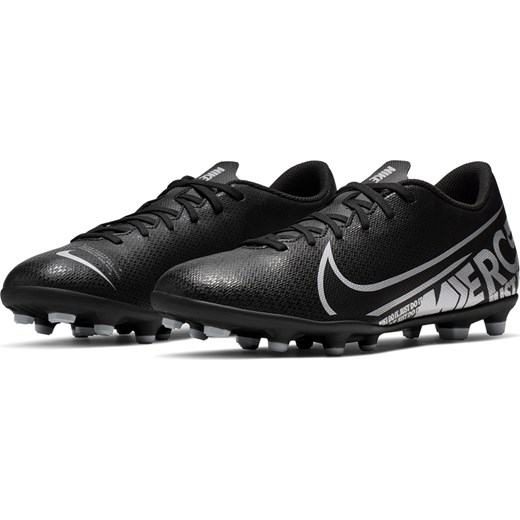 Buty sportowe męskie czarne Nike Football mercurial wiązane 