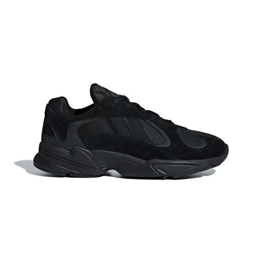 Buty sportowe męskie Adidas sznurowane czarne z nubuku 