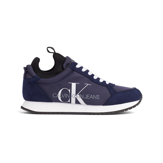Buty sportowe damskie Calvin Klein sneakersy płaskie bez wzorów sznurowane 