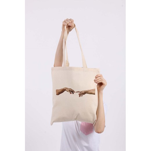 Shopper bag bez dodatków ze skóry ekologicznej duża 