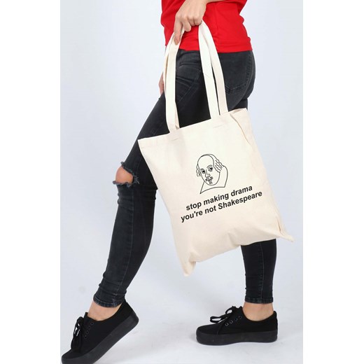 Shopper bag na ramię mieszcząca a6 ze skóry ekologicznej bez dodatków 