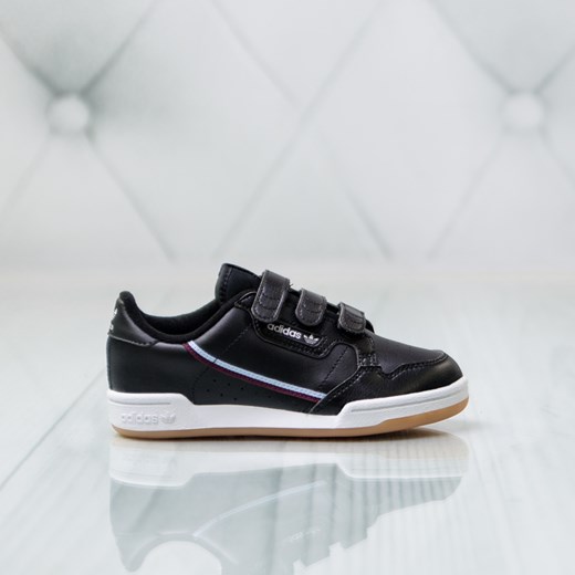Buty sportowe dziecięce Adidas na rzepy czarne na wiosnę 