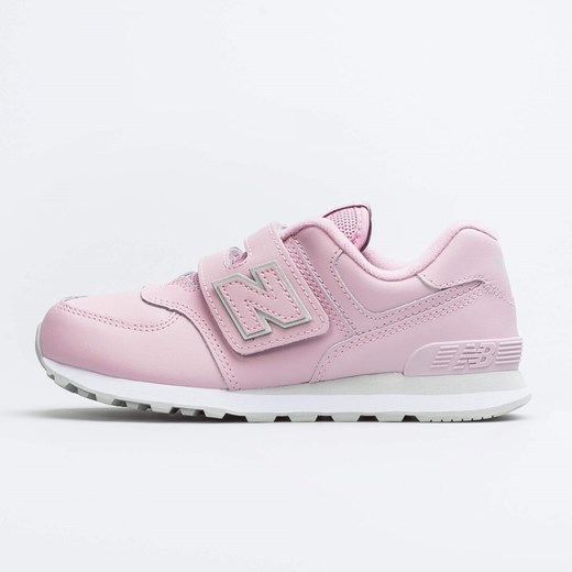 Buty sportowe dziecięce New Balance na rzepy różowe 