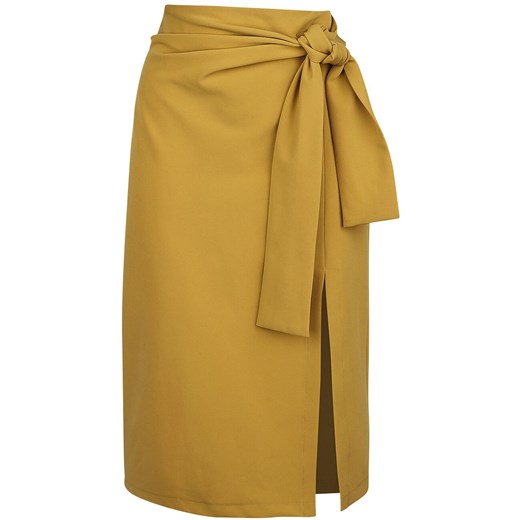 Banned Retro - Bow Skirt - Spódnica Medium - żółty (mustard yellow) Banned Retro  S EMP