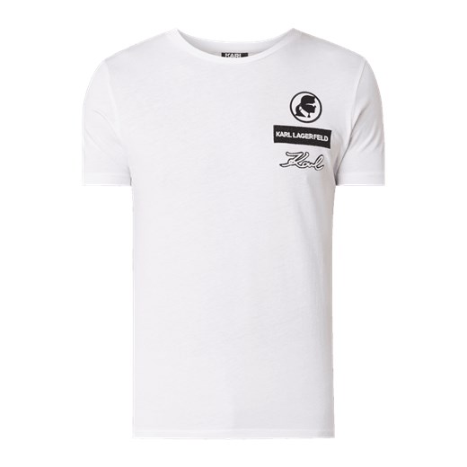 T-shirt z nadrukiem z logo Karl Lagerfeld  M Peek&Cloppenburg 