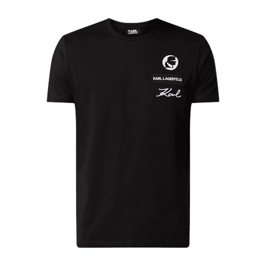 T-shirt z nadrukiem z logo Karl Lagerfeld  XL Peek&Cloppenburg 