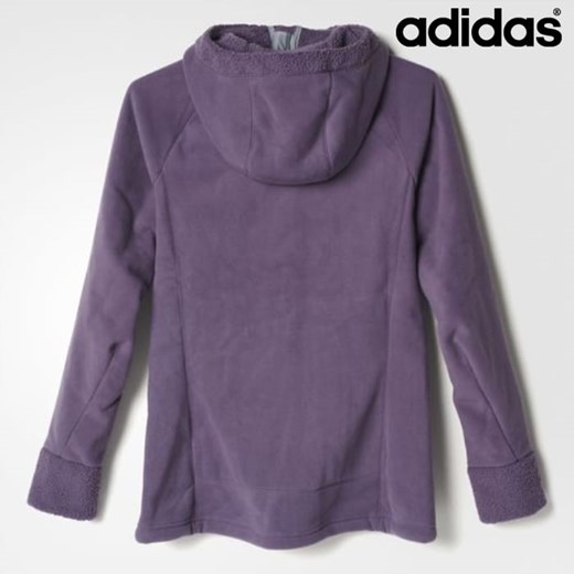 Fioletowa bluza sportowa Adidas gładka 
