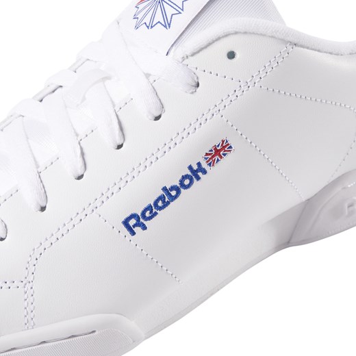 Białe buty sportowe męskie Reebok classic wiązane ze skóry 
