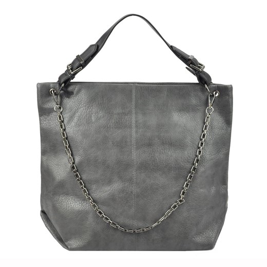 Shopper bag Lookat matowa brązowa duża bez dodatków 