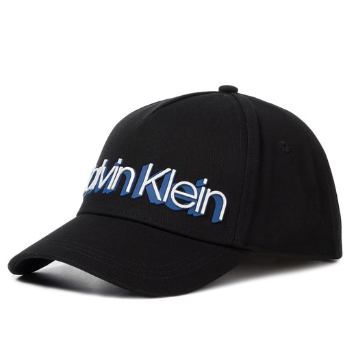 Calvin Klein czapka z daszkiem męska czarna z haftem 