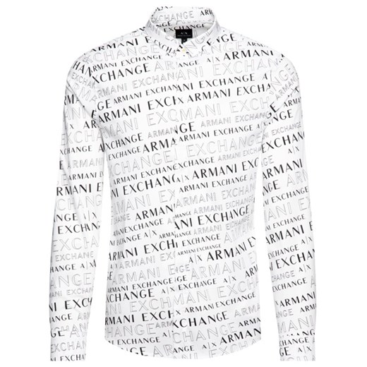 Koszula męska Armani w abstrakcyjnym wzorze 