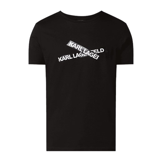 T-shirt z nadrukiem z logo Karl Lagerfeld  L Peek&Cloppenburg 