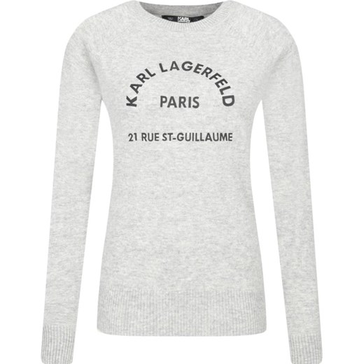 Karl Lagerfeld Wełniany sweter | Regular Fit | z dodatkiem kaszmiru  Karl Lagerfeld S Gomez Fashion Store