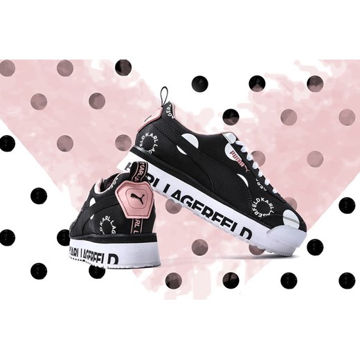 Buty damskie sneakersy Puma Roma Amor Polkadot x Karl Lagerfeld 371226 01